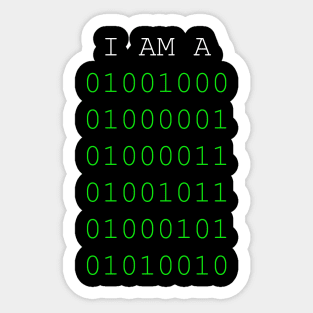 Programmer and hacker geek Sticker